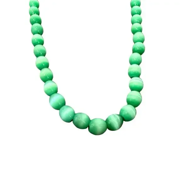 Vintage Beaded Necklaces White Blue Purple Green Blue Bangle Bracelet 4 Pieces - Picture 15 of 16